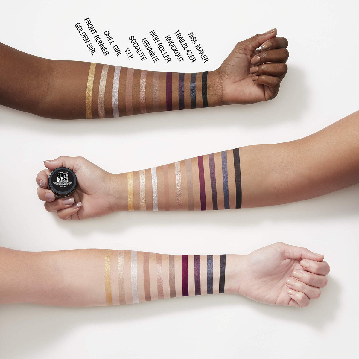 Maybelline New York Color Tattoo 24 Hour Longwear Cream Eyeshadow Makeup, Front Runner, 1 Count Beauty & Personal Care MAYBELLINE