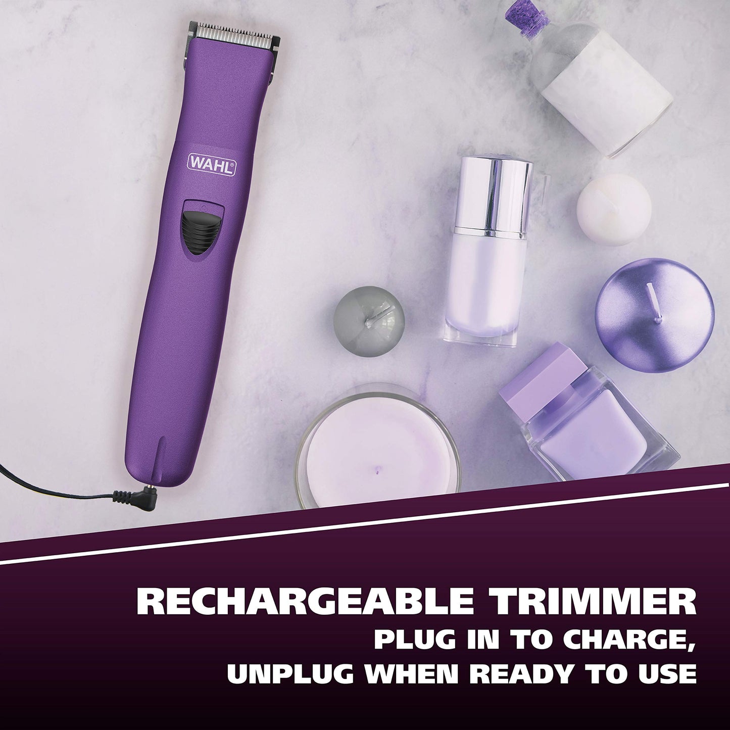 Wahl Pure Confidence Rechargeable Electric Trimmer, Shaver, & Detailer for Smooth Shaving & Trimming of The Face, Underarm, Eyebrows, & Bikini Areas Beauty and Personal Care Wahl