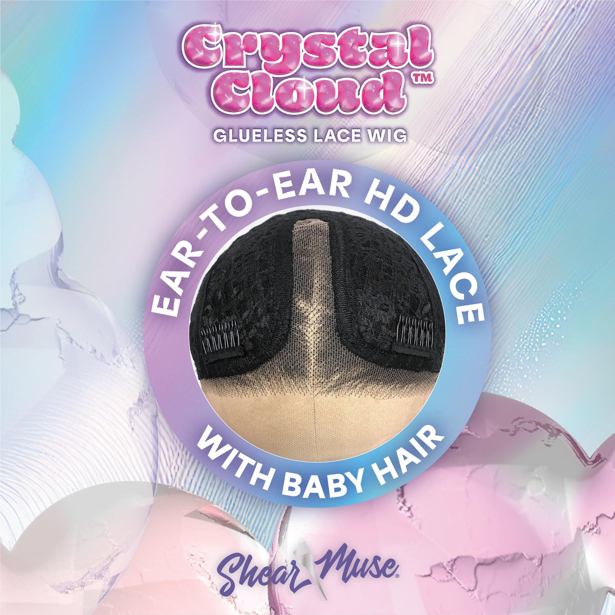 Sensationnel Shearmuse Crystal Cloud LaceWig-Lustra, PEACHSORBET