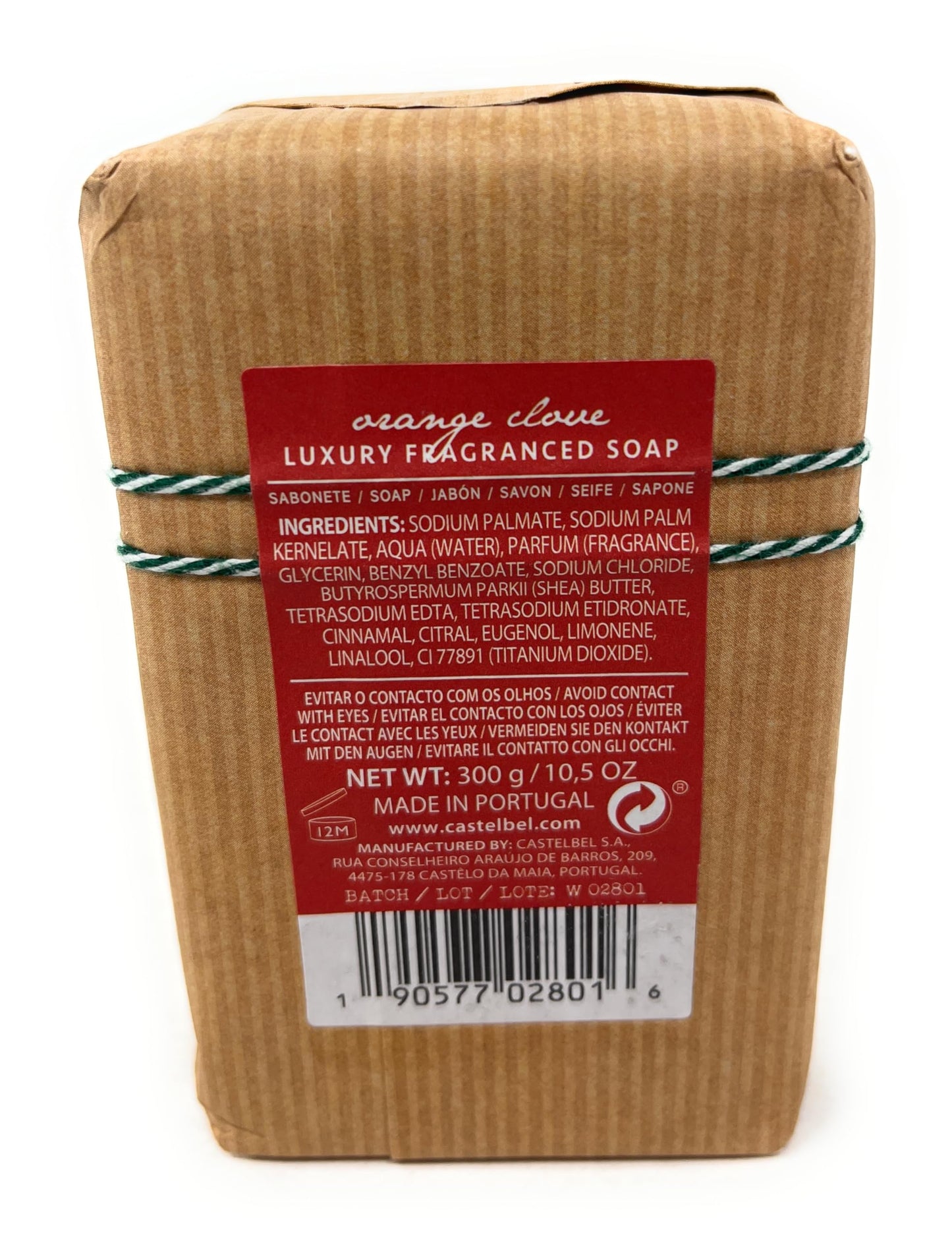 Castelbel Porto Orange Clove Luxury Fragranced Soap Bar, 10.5 Ounces Beauty & Personal Care Castelbel