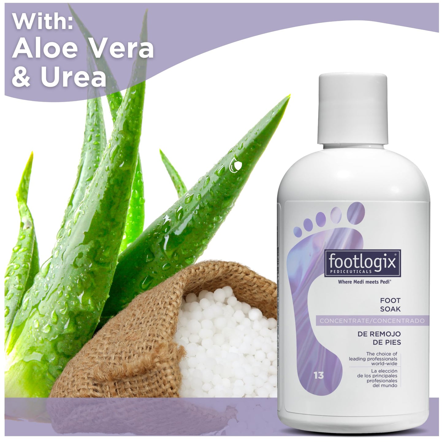 FOOTLOGIX Foot Soak Concentrate, 8.45 oz - Gentle Cleansing, Foot Bath Soak, Soften Dry Feet and Calluses Beauty & Personal Care FOOTLOGIX