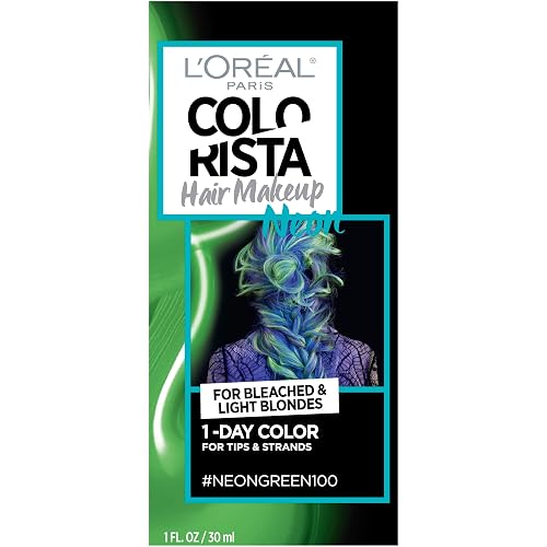 L'oreal Paris Hair Color Colorista Makeup 1-day for Blondes, Neon Green 100, 1 Fluid Ounce Beauty & Personal Care L'Oreal Paris