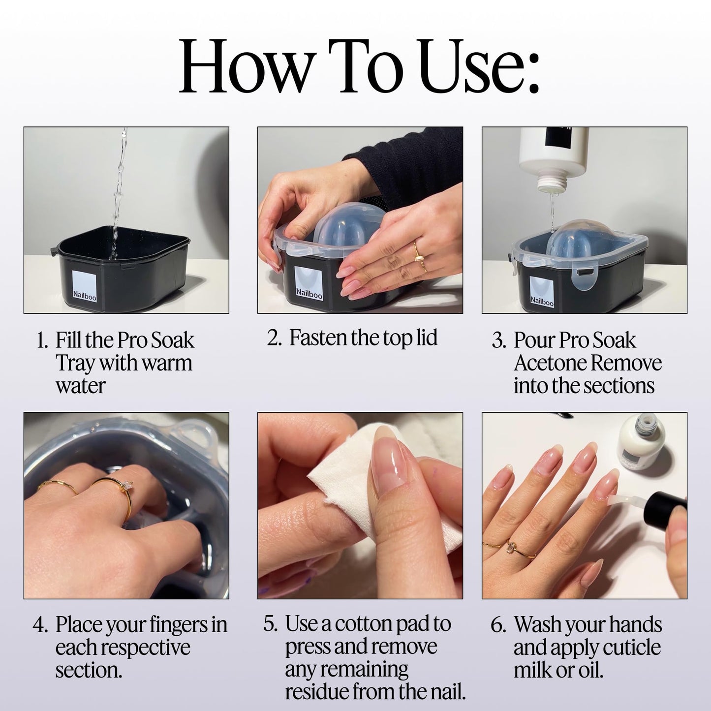 Nailboo 100% Acetone Nail Polish Remover, Gel Polish Remover for Nails, Pure Acetone Polish and Dip Powder Remover, Nail Salon Quality Removal, 16 Fl Beauty & Personal Care Nailboo