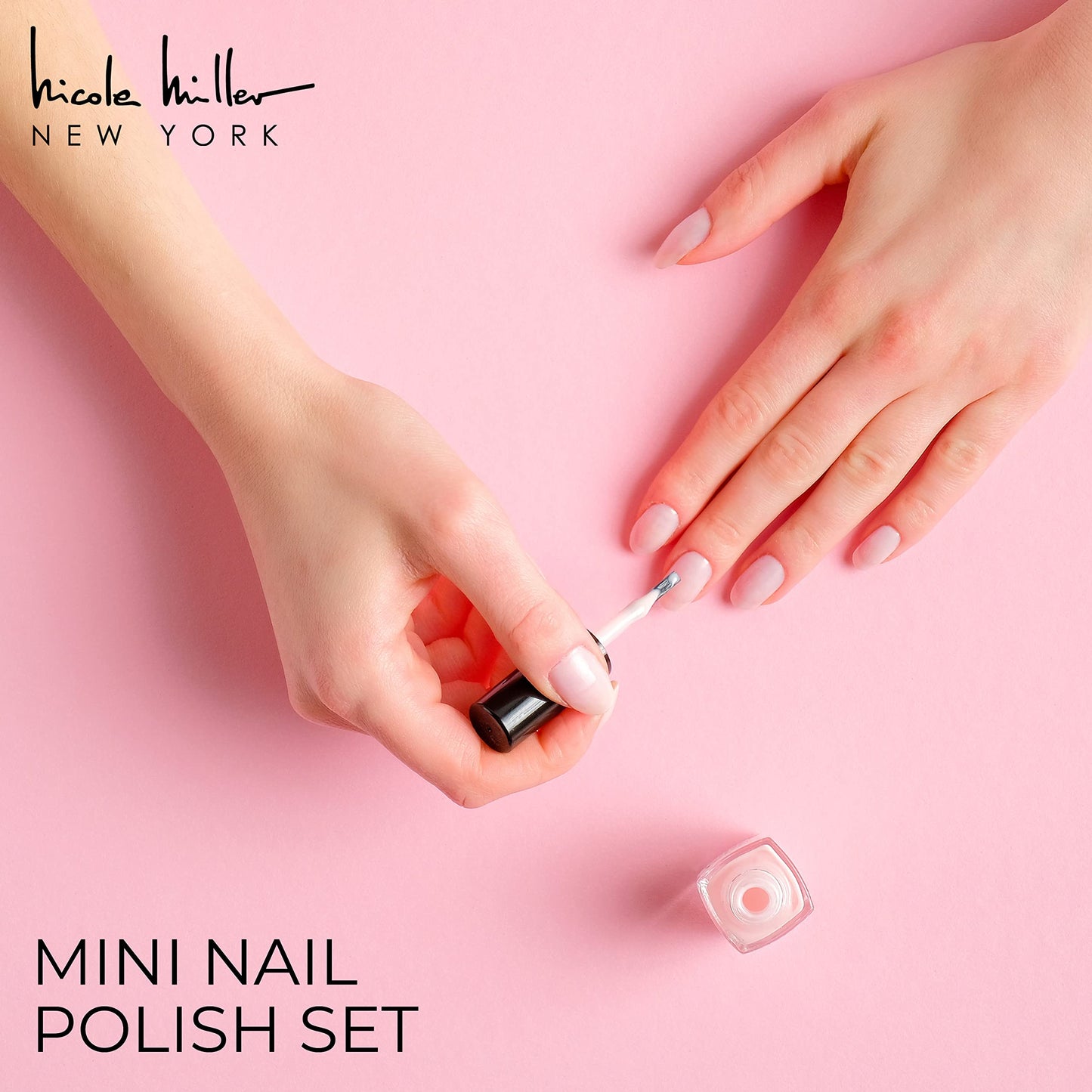 Nicole Miller Mini Nail Polish Set - Glossy, Vibrant Colors for Fingernails & Toenails, 2 Pack Trendy and Floral Collection Beauty & Personal Care Nicole Miller New York