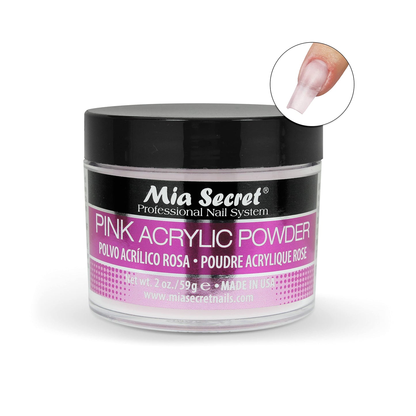 Mia Secret Professional Acrylic Nail System Pink Acrylic Powder 2 OZ Beauty & Personal Care Mia