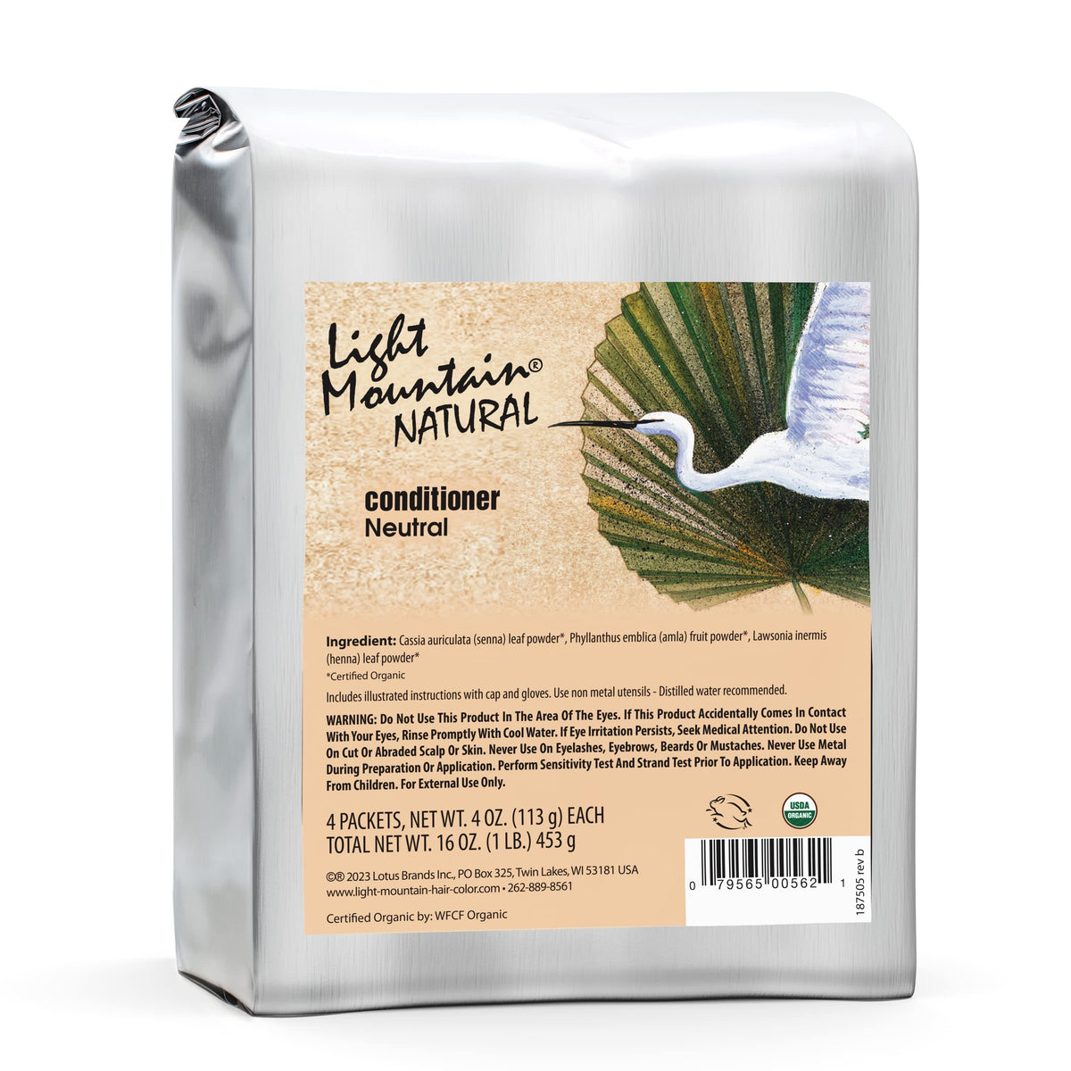 LIGHT MOUNTAIN Neutral Henna Hair Dye & Conditioner - 100% Natural, Conditioning Botanicals for Shine, 16 Oz Beauty & Personal Care LIGHT MOUNTAIN