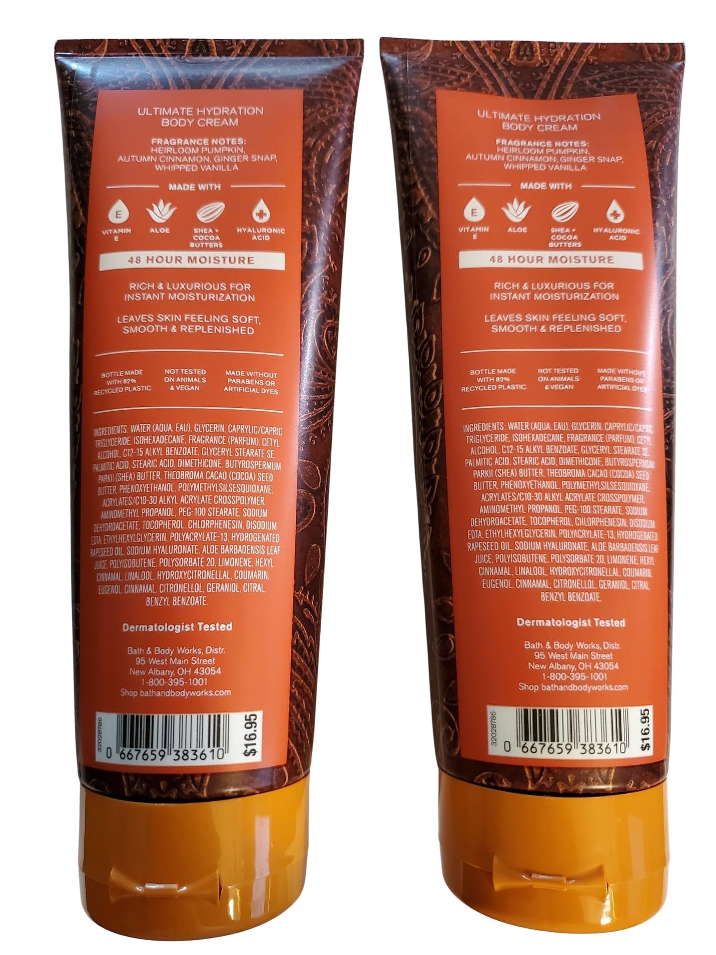 Bath & Body Works Sweet Cinnamon Pumpkin Ultimate Hydration Body Cream 8 Ounces Pack of 2 Beauty & Personal Care Bath & Body Works
