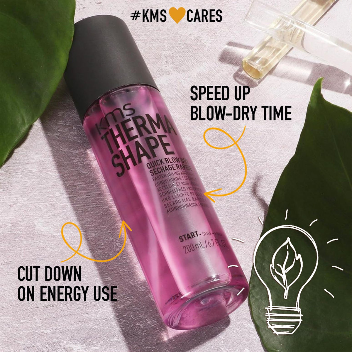 KMS THERMASHAPE Quick Blow Dry Spray for Full, Natural Blow Outs 6.7 oz Beauty & Personal Care KMS