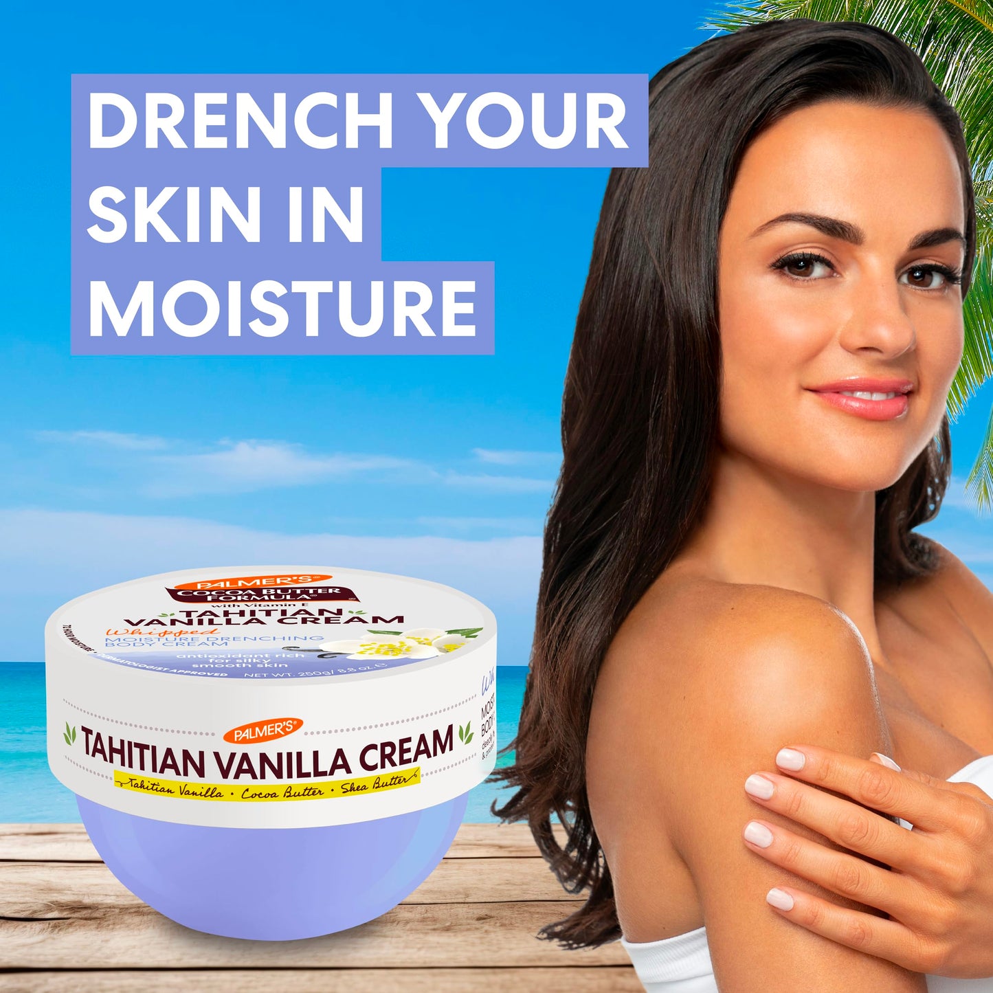 Palmer's Cocoa Butter Formula Body Cream, Moisture Drenching Tahitian Vanilla, 8.8 Oz, 72Hr Hydration with Shea Butter & Vitamin E for Softer Skin Beauty & Personal Care Palmer's