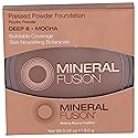 Mineral Fusion Pressed Powder Foundation, Deep 6 - Deep Skin w/Cool Undertones, Age Defying Foundation Makeup with Matte Finish, Talc Free Face Beauty & Personal Care Mineral Fusion
