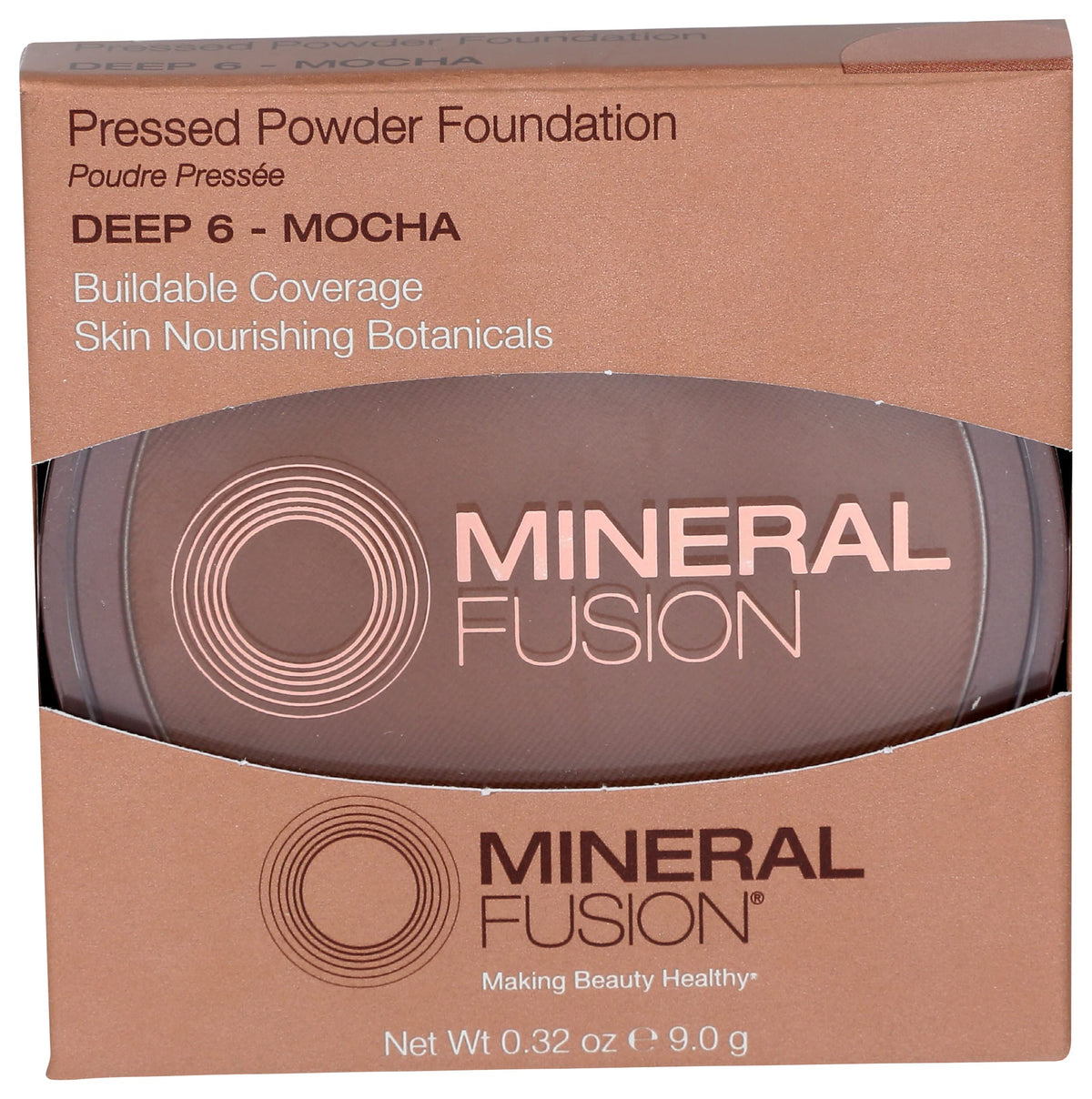 Mineral Fusion Pressed Powder Foundation, Deep 6 - Deep Skin w/Cool Undertones, Age Defying Foundation Makeup with Matte Finish, Talc Free Face Beauty & Personal Care Mineral Fusion