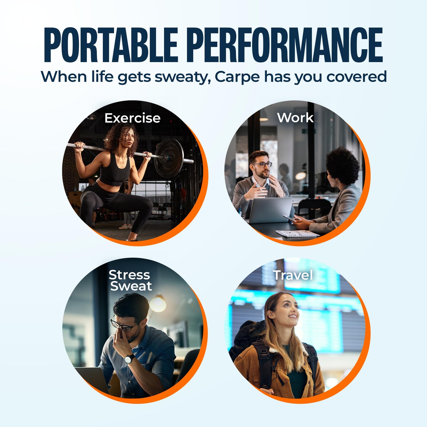 Carpe Antiperspirant Underarm Wipes for Sweat Blocking, Deodorizing, and Cleansing When You’re On the Move - 15 Residue Free, Individually Wrapped Beauty and Personal Care Carpe