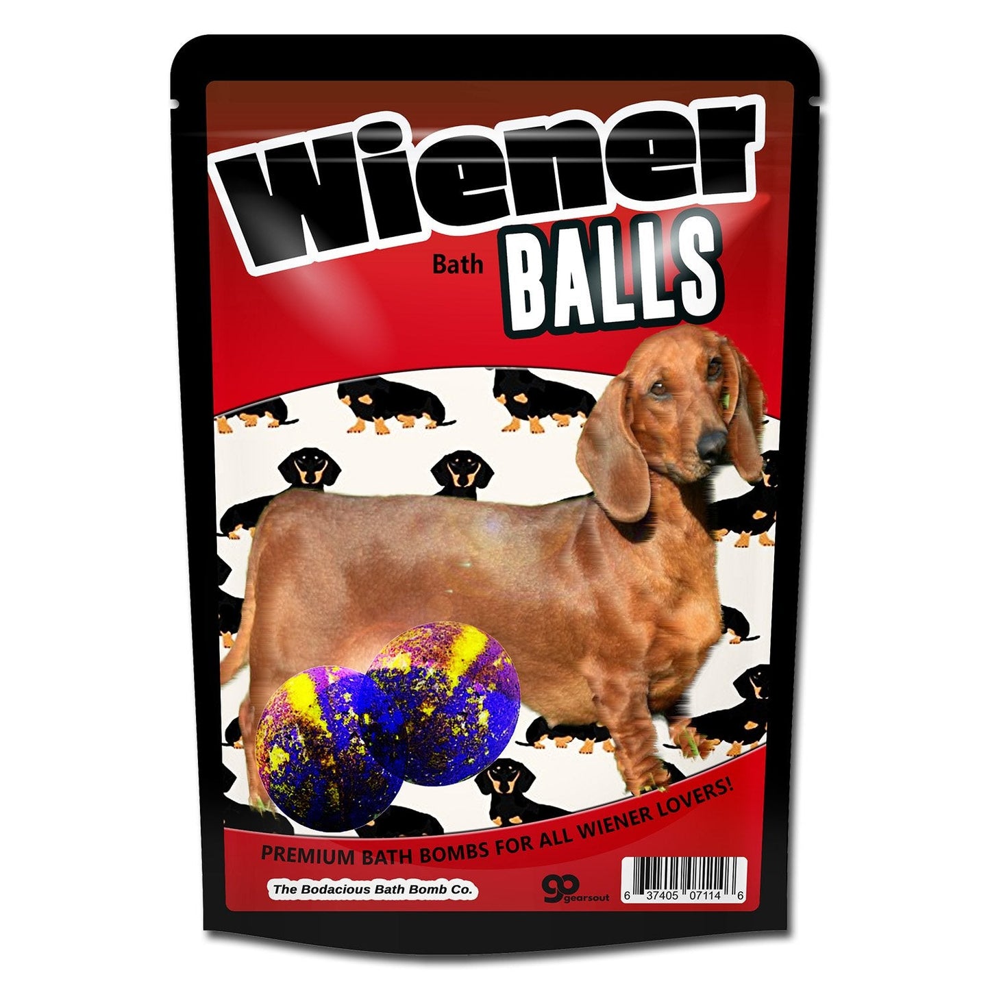 Wiener Balls Bath Bombs Funny Dachshund Gags for Dog Lovers XL Wiener Bombs Huge Bath Fizzers Weird Wiener Dog Bath Gags Jokes Weenie Dog Gags Funny… Beauty & Personal Care The Bodacious Bath Co.