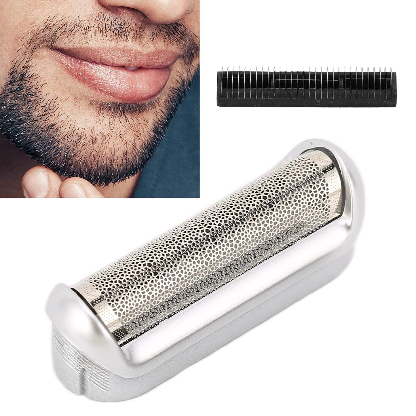 M90 Replacement Foil Shaving Supplies Accessories Knife Net Cutter Head Electric Shaver Head Accessories Suitable For 5S Shaver M90 Replacement Heads Beauty and Personal Care Qiilu