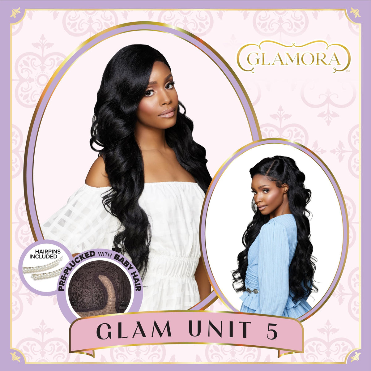 Sensationnel Glamora Lace Front Wig-Glam Unit 5, BALAYAGESUNKISSED