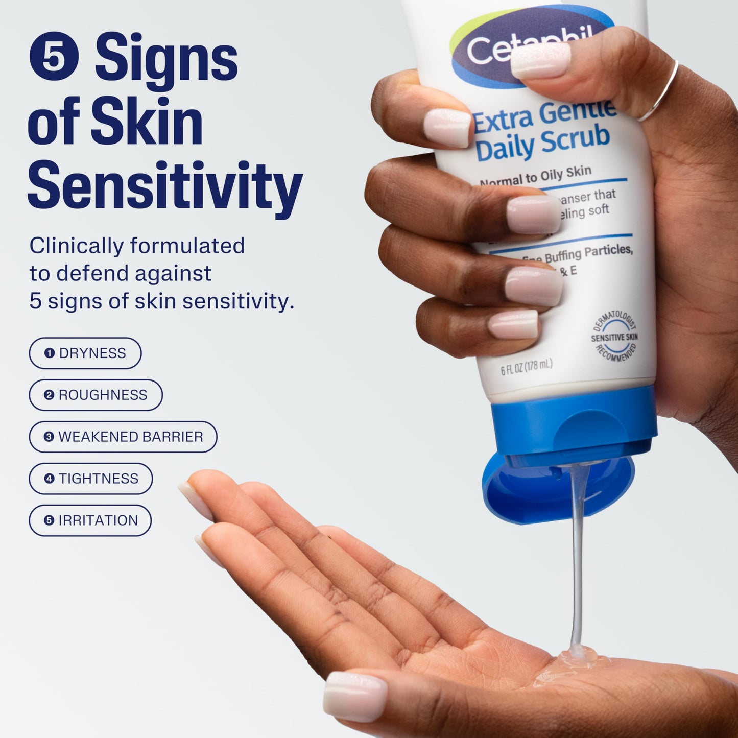 Cetaphil Exfoliating Face Wash, Extra Gentle Daily Face Scrub, Gently Exfoliates & Cleanses, For All Skin Types, Non-Irritating & Hypoallergenic Beauty and Personal Care Cetaphil