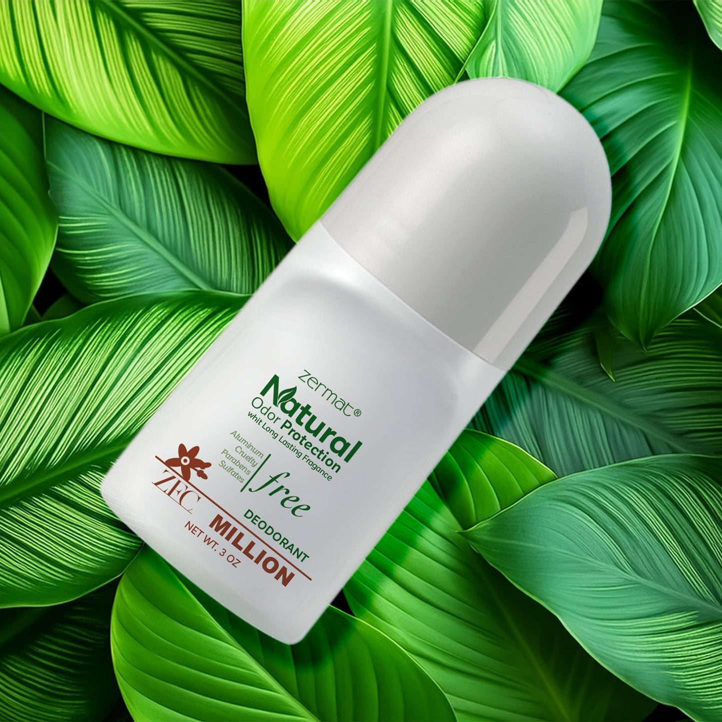 Zermat Senzuel Million, Natural Roll-On Deodorant, 3 Oz. Beauty and Personal Care Zermat