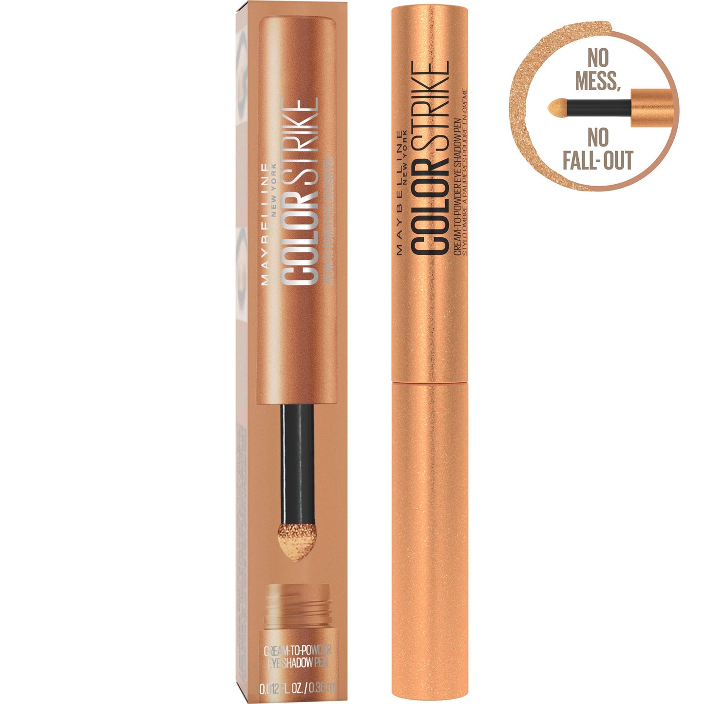 Maybelline New York Color Strike Eye Shadow Pen, Cream To Powder Finish, 45 Flash Beauty & Personal Care MAYBELLINE