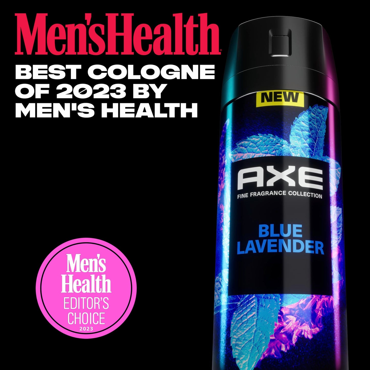 AXE Fine Fragrance Collection Premium Deodorant Body Spray for Men Blue Lavender 3 Count with 72H Odor Protection and Freshness Infused with Lavender Beauty and Personal Care AXE