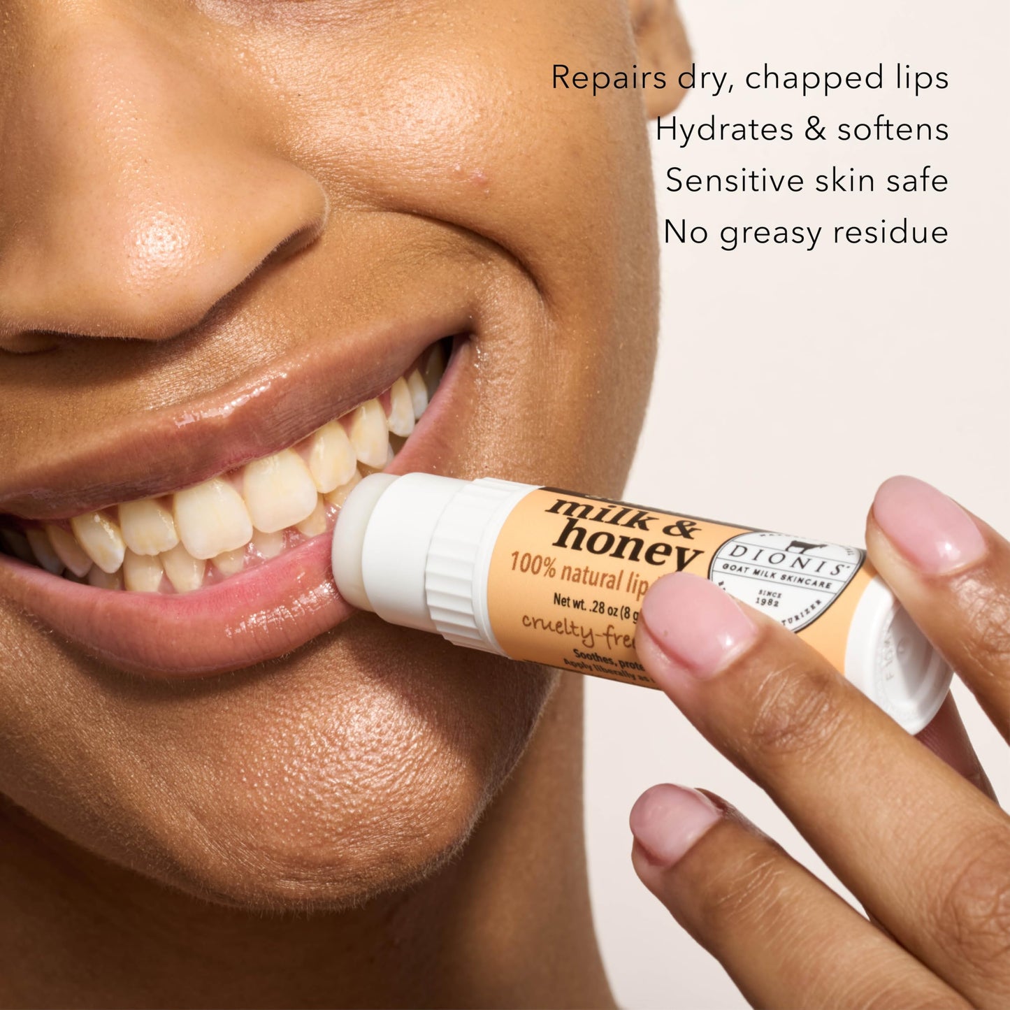 Dionis Goat Milk Jumbo Lip Balm - Moisturizing for Dry, Chapped, Lips, Conditioning with Beeswax, Shea Butter, Coconut Oil - Milk & Honey 0.28oz (Pack Beauty and Personal Care Dionis