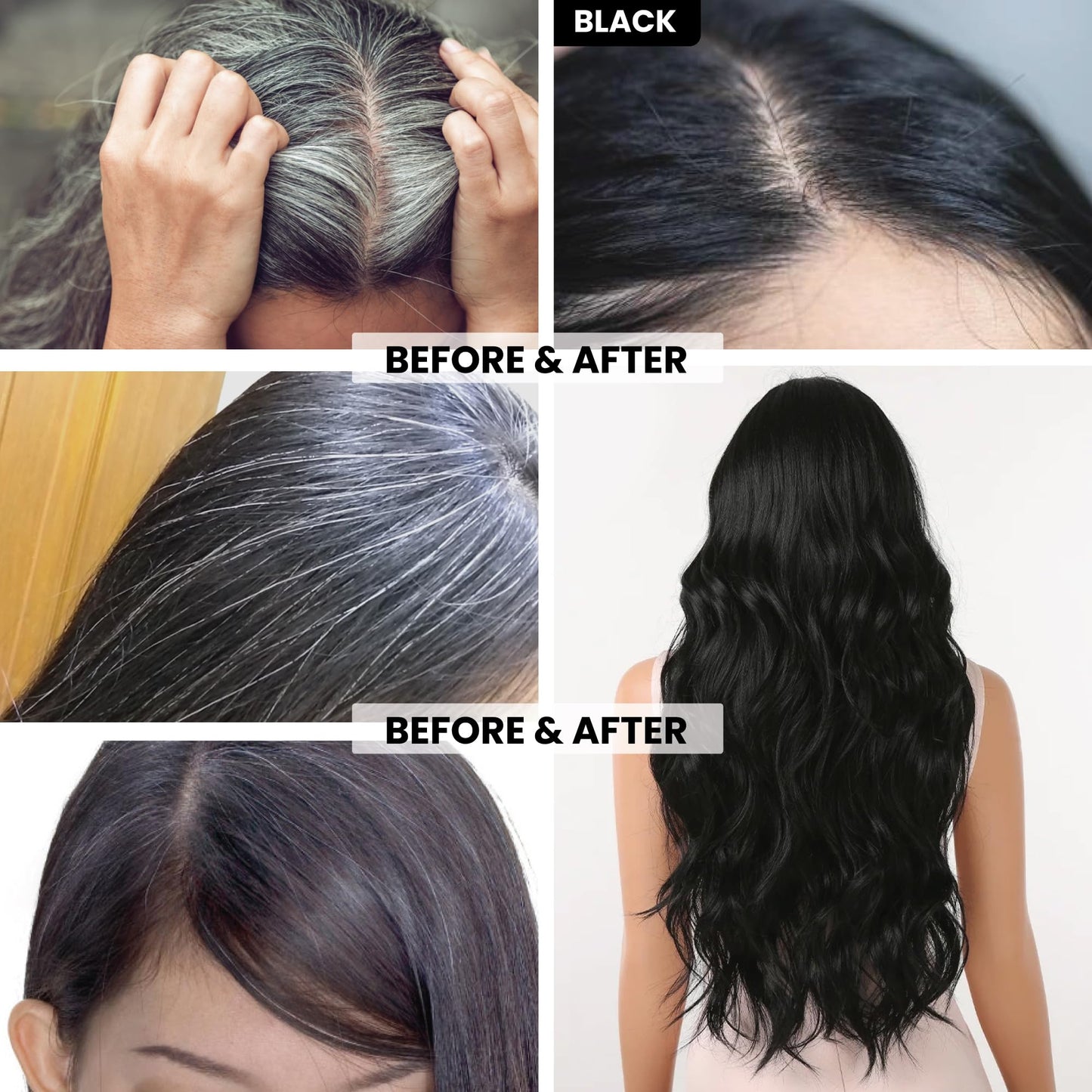 VIP 3 in 1 Hair Color Shampoo (180 ml / 6.08 fl oz) Beauty & Personal Care VIP HAIR COLOUR SHAMPOO