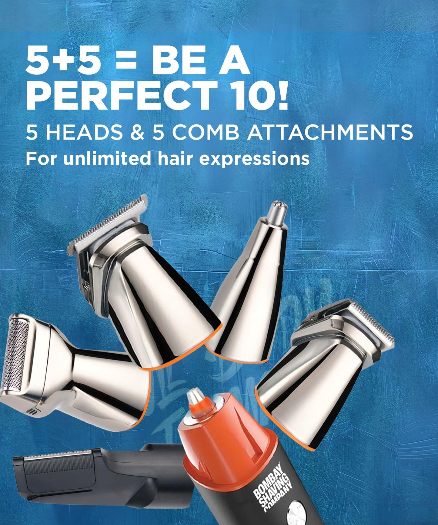 Bombay Shaving Company 11-in-1 All-in-One - Beard Trimmer for Man - Hair Trimmer for Men - Body Hair - IPX6, 90 Min runtime Type C Charging - Gift Beauty and Personal Care Bombay Shaving Company