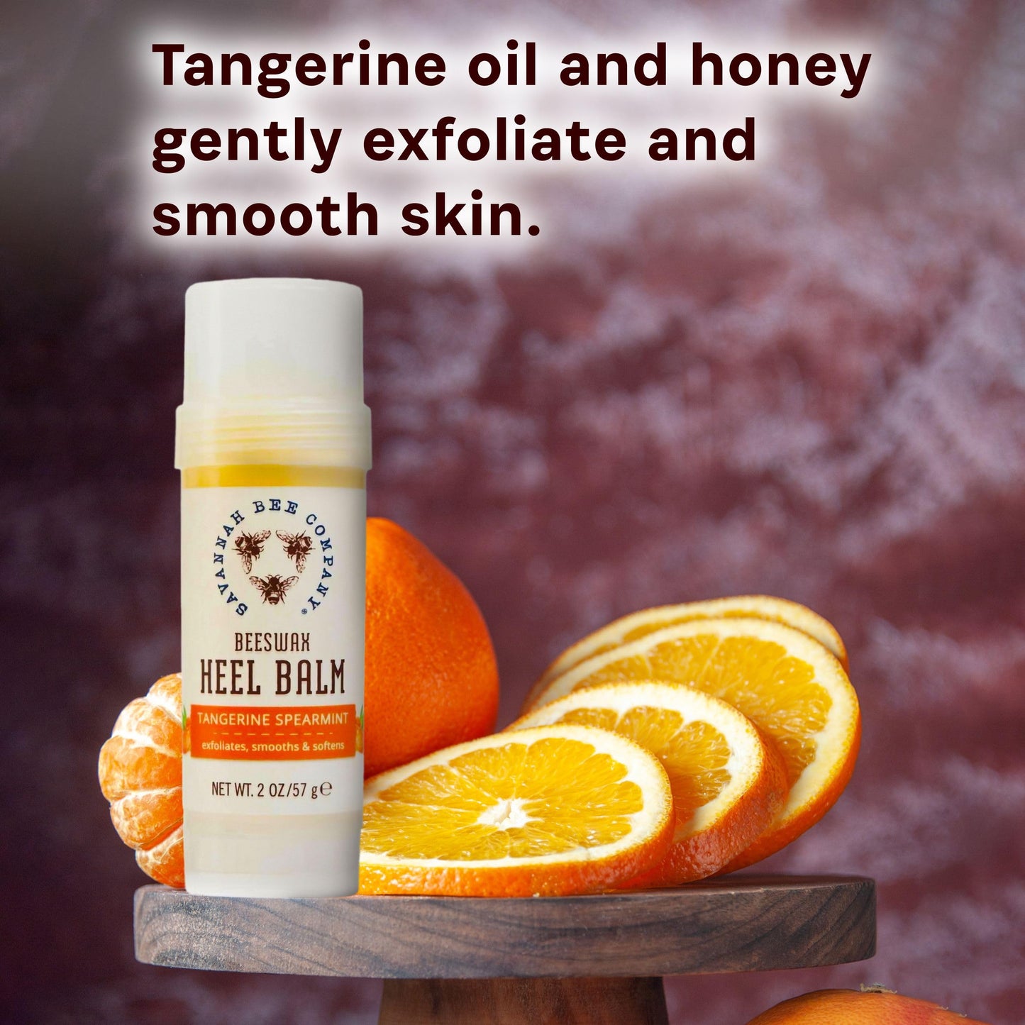 Savannah Bee Company Beeswax Heel Balm - Foot Balm for Cracked Heels with Tangerine Fragrance Beauty and Personal Care Savannah Bee Company