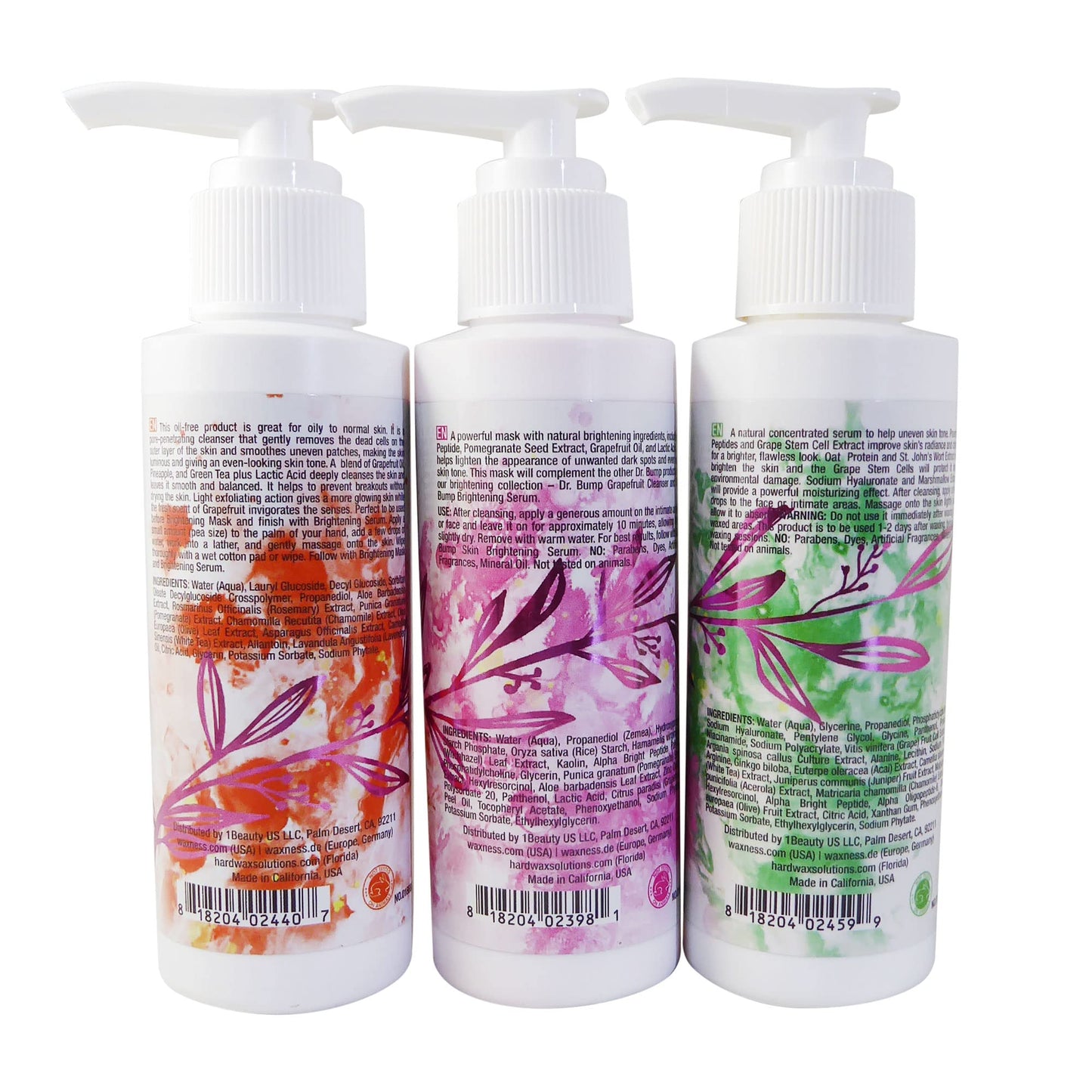 Waxness Dr. Bump Intimate Care 3-Step Between Waxing Treatment Kit Cleanser Mask Serum 3 x 4 fl oz (118 ml) - Professional Skin Care - Made in USA Beauty and Personal Care Dr. Bump