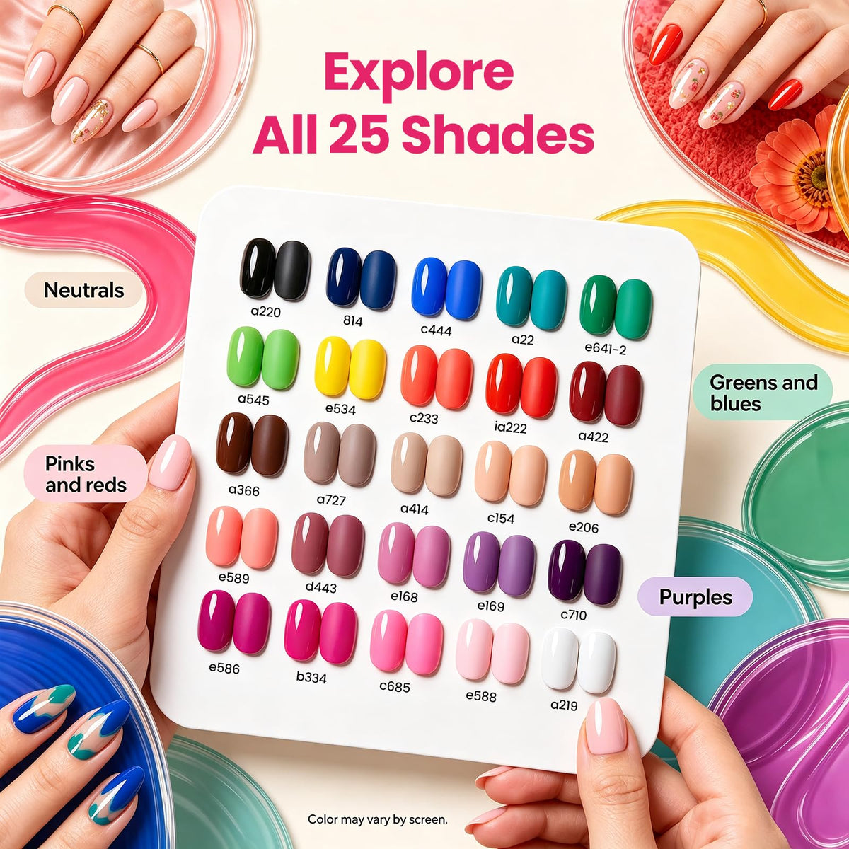Beetles Fall Gel Polish Kit, Chic Outfits Collection, 25 Colors
