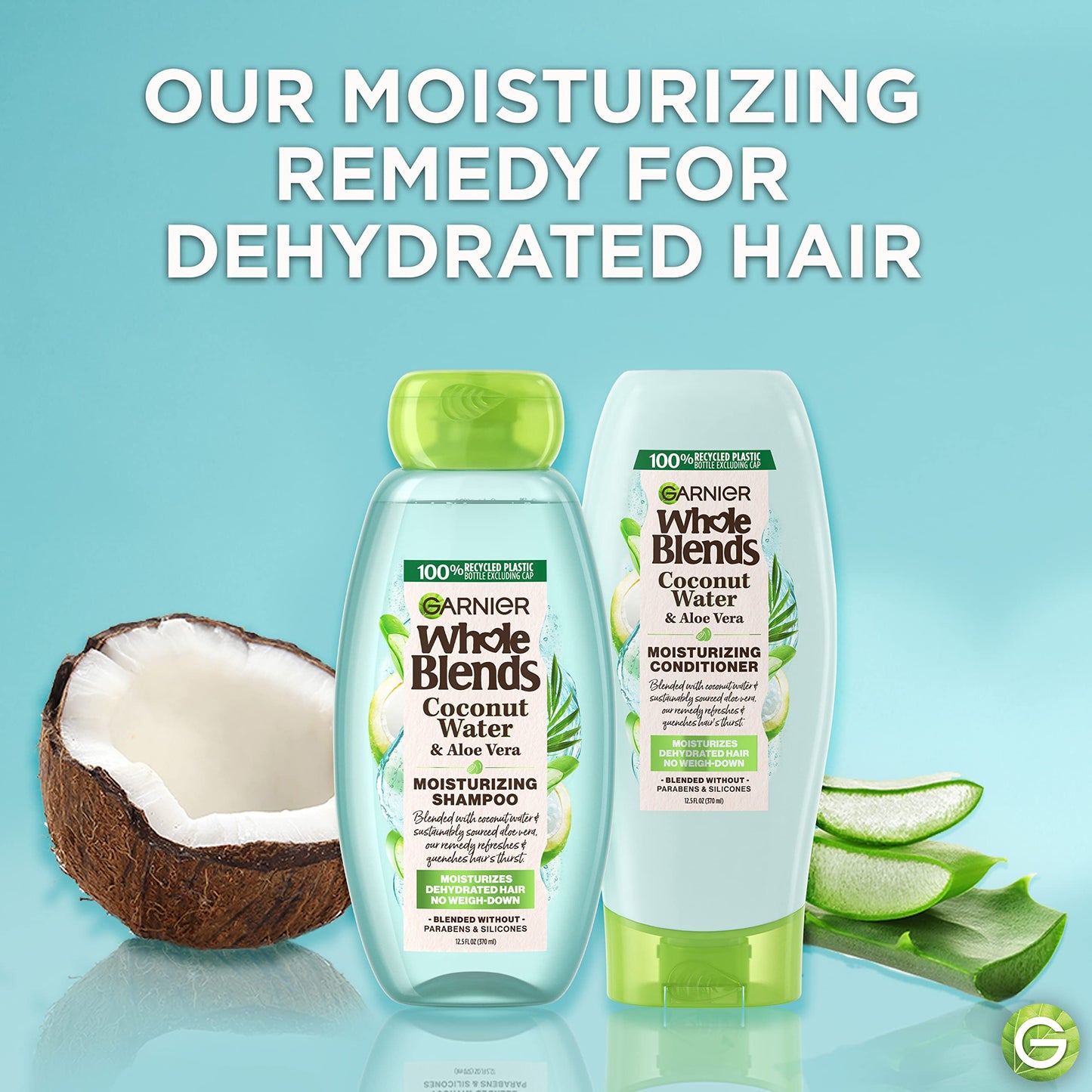 Garnier Whole Blends Coconut Water & Aloe Vera Refreshing Shampoo for Normal Hair, 26.6 Fl Oz, 1 Count (Packaging May Vary) Beauty & Personal Care Garnier