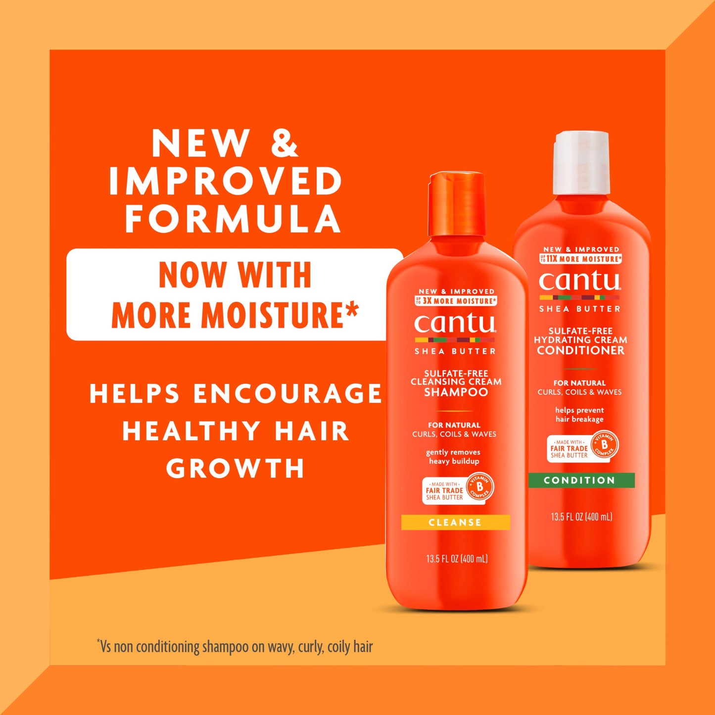 Cantu Shampoo & Conditioner with Shea Butter for Natural Hair, 13.5 fl oz (Pack of 2) Beauty & Personal Care Cantu