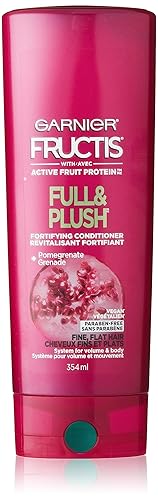 Garnier Fructis Full and Plush Fortifying Conditioner for Fine, Flat Hair, 12 Fl Oz, 1 Count (Packaging May Vary) Beauty & Personal Care Garnier