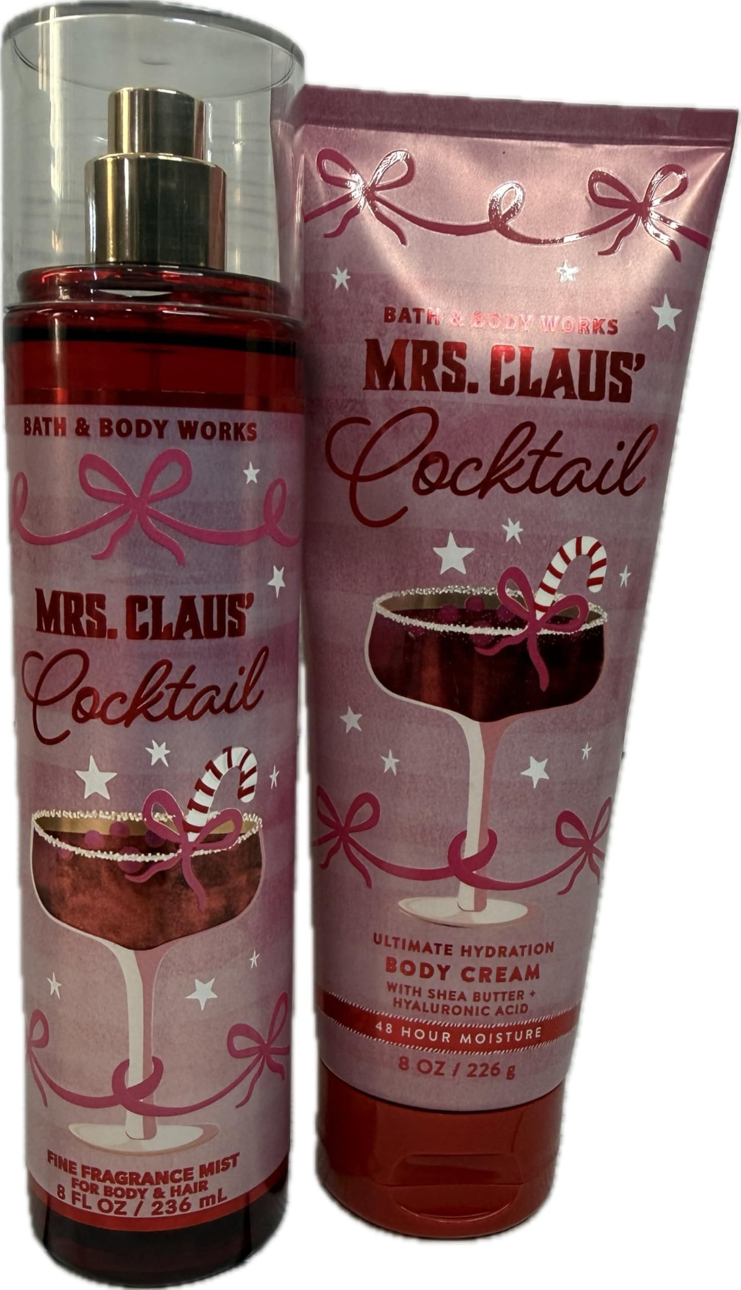 Bath & Body Works Womens Mrs Claus Body Cream and Fine Fragrance Mist 2 Piece Set Beauty and Personal Care Bath & Body Works