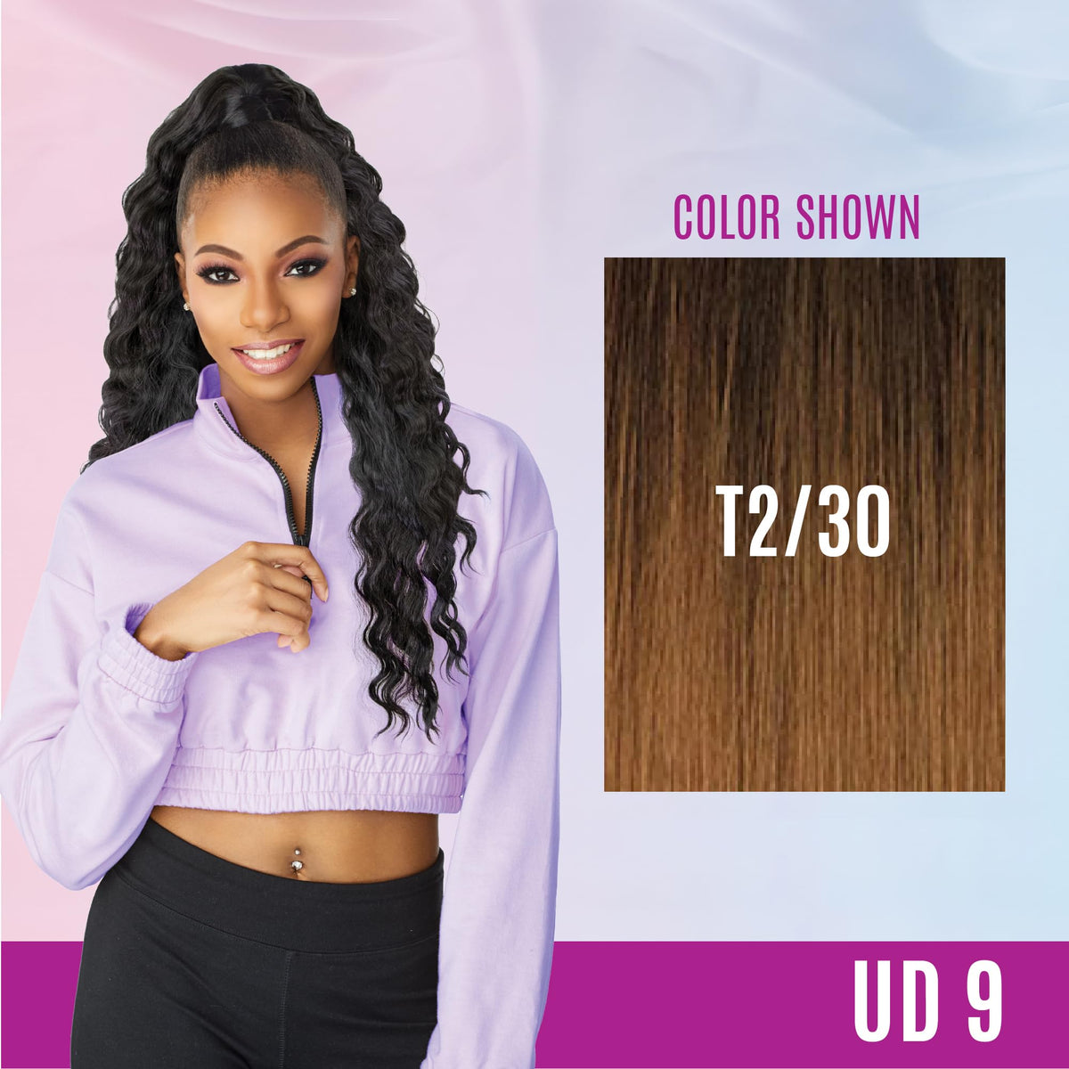 Sensationnel Instant Updown Halfwig Pony-lud 9, T2/30