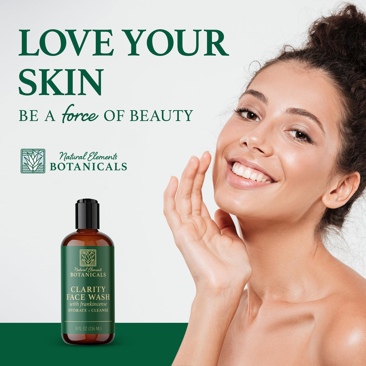 Natural Elements Botanicals Face & Body Wash with Frankincense, Aloe Vera & Salicylic Acid | Soothing, Calming, Anti-Aging, Daily Facial Cleanser | Beauty & Personal Care Natural Elements Botanicals