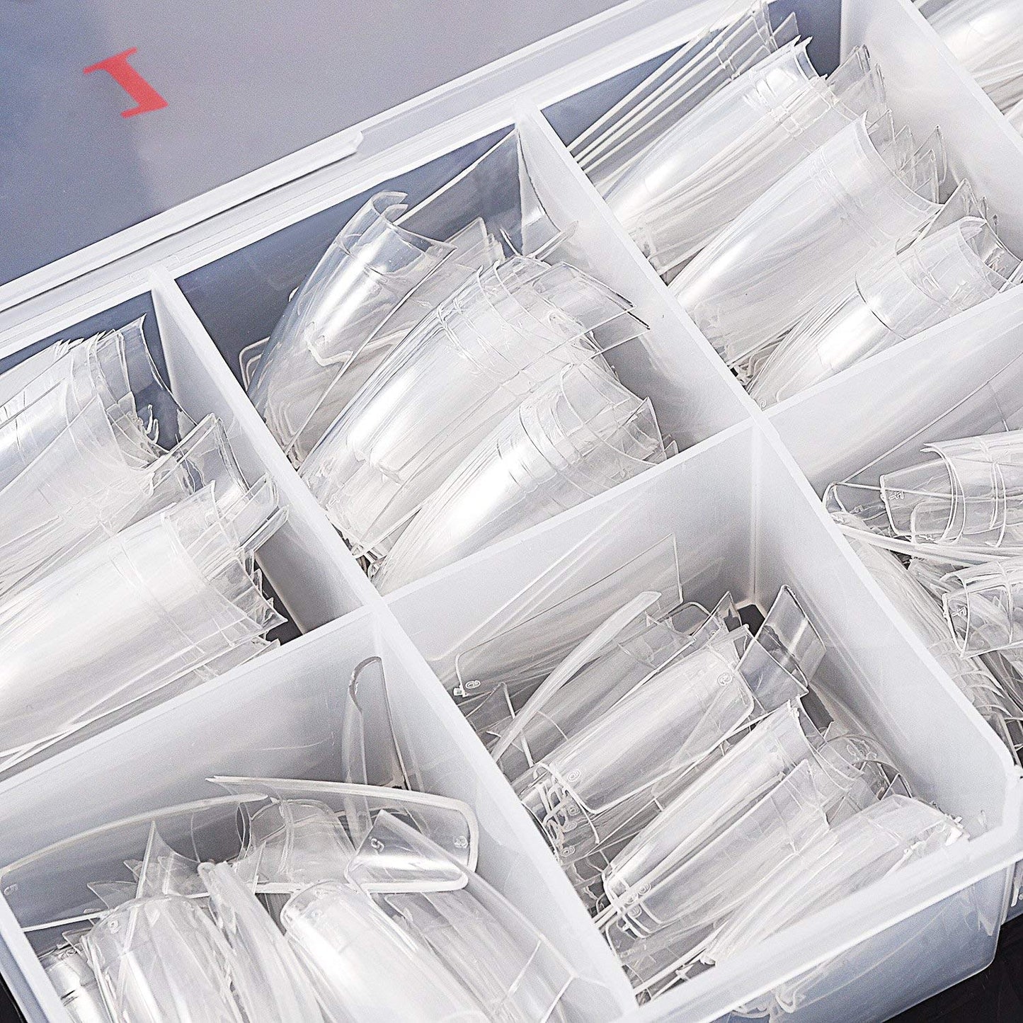 Beuniar Acrylic Nail Tips Clear 500Pcs French Artificial False Tip for Manicure Nails Art Salons & Home DIY Beauty & Personal Care Beuniar
