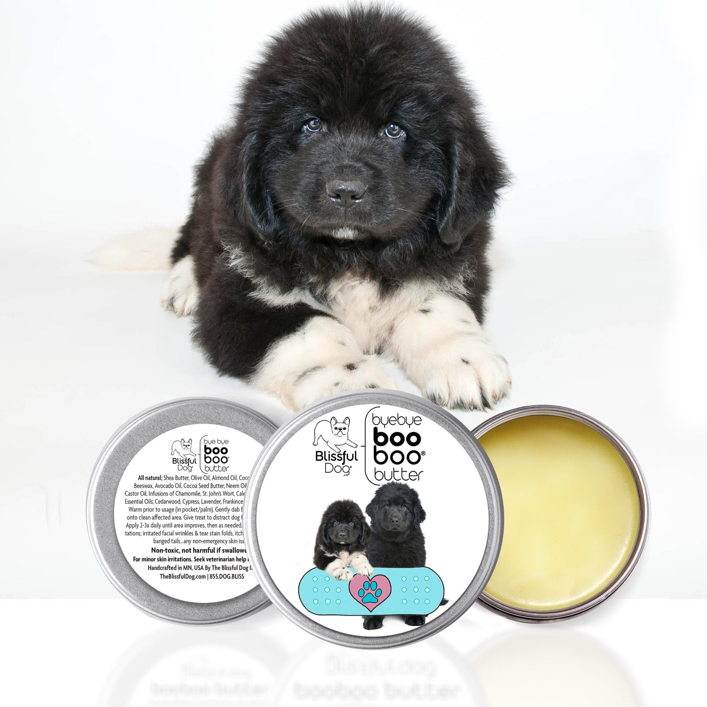 The Blissful Dog 4 oz TIN Newfoundland Booboo Butter Beauty and Personal Care The Blissful Dog