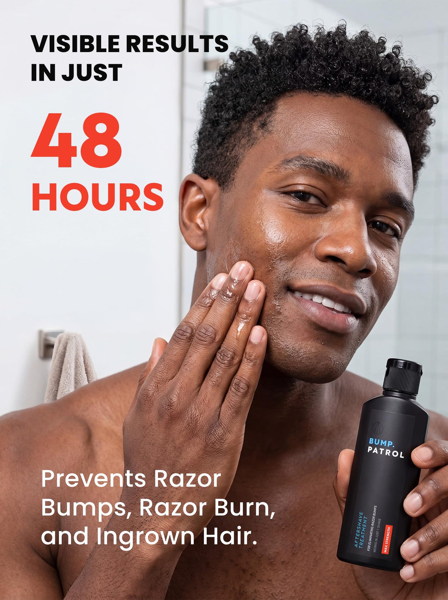 Bump Patrol Maximum Strength Aftershave Treatment Serum - Razor Bump Stopper and Ingrown Hair Treatment for Men and Women, Fast Acting Salicylic Acid Beauty and Personal Care Bump Patrol