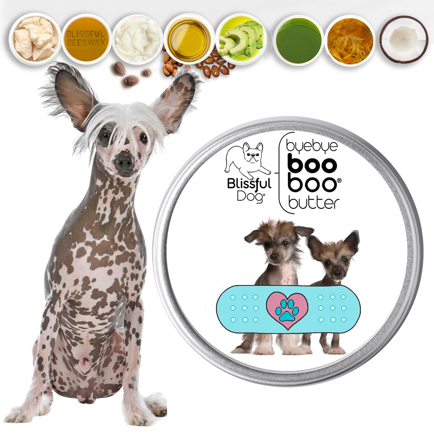 The Blissful Dog Chinese Crested Boo Butter, 2 oz Beauty and Personal Care The Blissful Dog