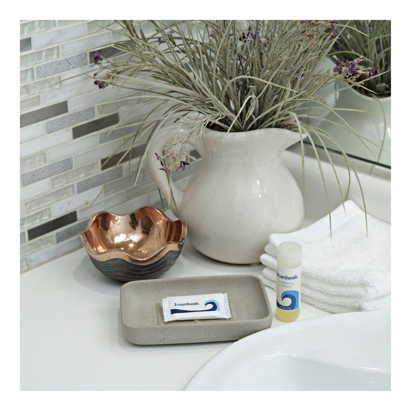 Boardwalk Face and Body Soap, Flow Wrapped, Floral Fragrance, # 1/2 Bar, 1000/Carton Beauty & Personal Care Boardwalk