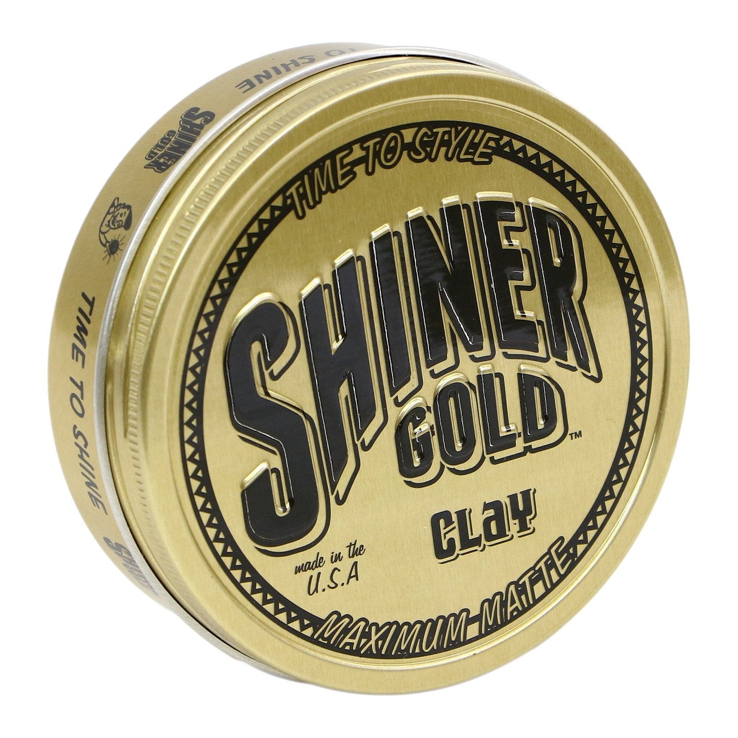 Shiner Gold Clay Pomade | Strong Hold | Matte Finish | Water-based | Coconut Scent, 3.5oz Beauty & Personal Care Shiner Gold Pomade