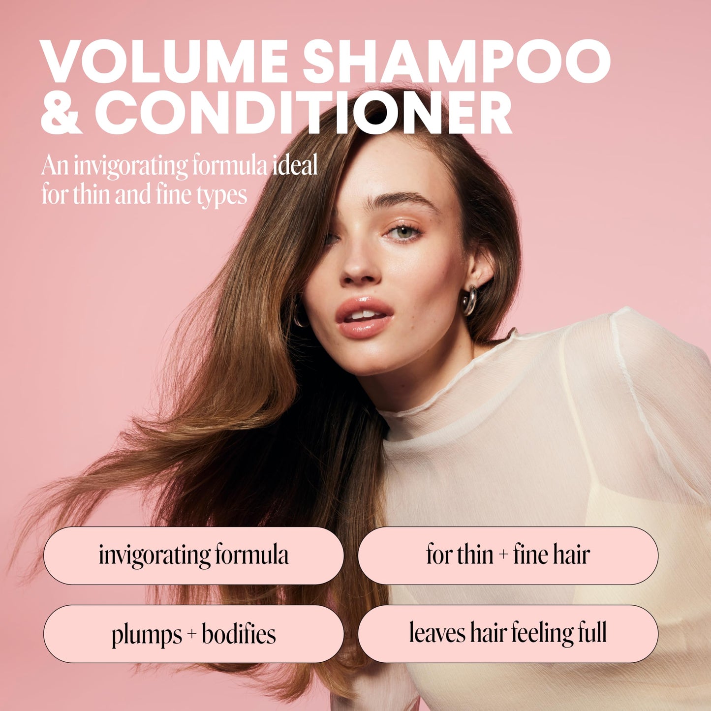 MONDAY HAIRCARE Volume Shampoo + Conditioner Set (2 Count) 12 oz. For Thin, Fine, and Oily Hair Made with Coconut Oil, Ginger Extract, and Vitamin E Beauty & Personal Care MONDAY HAIRCARE