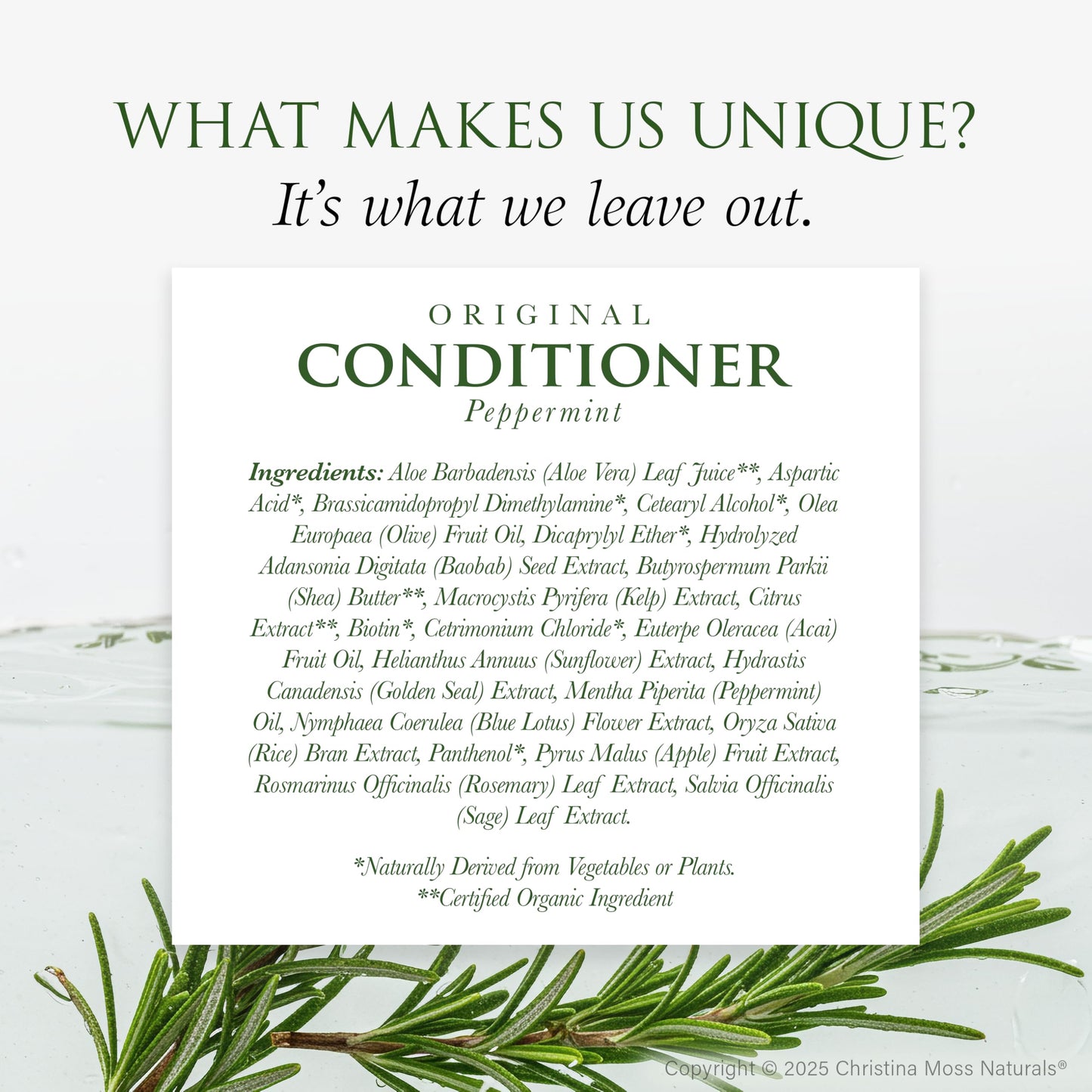 Christina Moss Naturals Conditioner Organic and Natural Ingredients, No Silicones, No Parabens Beauty & Personal Care Christina Moss Naturals