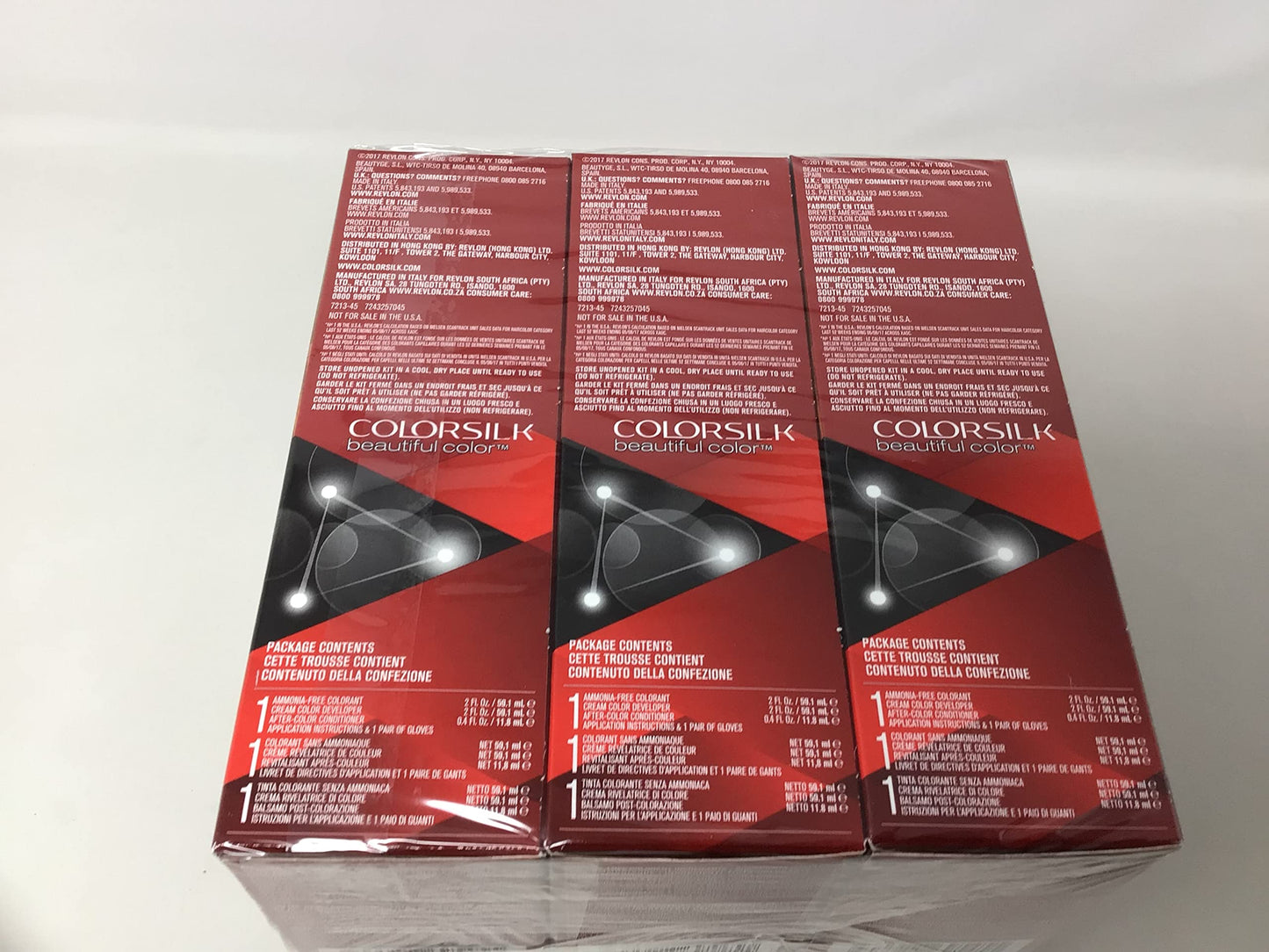 Revlon ColorSilk Beautiful Color Permanent Hair Color 45 Bright Auburn 1 EA - Buy Packs and SAVE (Pack of 6) Beauty & Personal Care COLORSILK