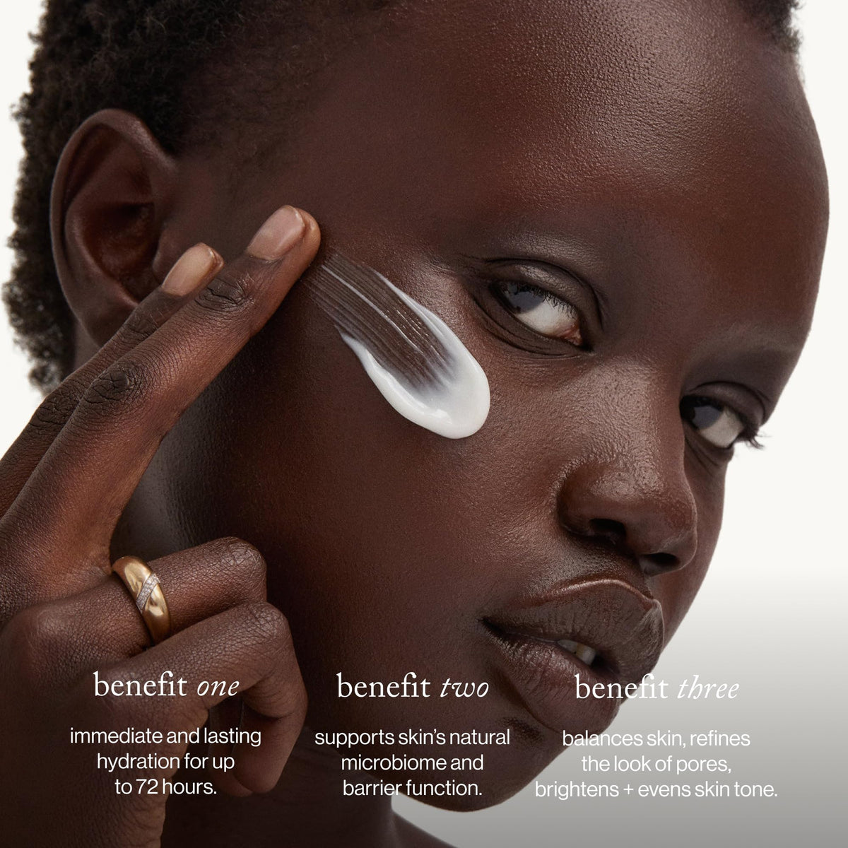 goop Beauty 72-Hour Hydrating Water Cream | Matte Moisturizer for All Skin Types | Niacinamide & Fermented Astragalus Root | Hydrating Face Lotion