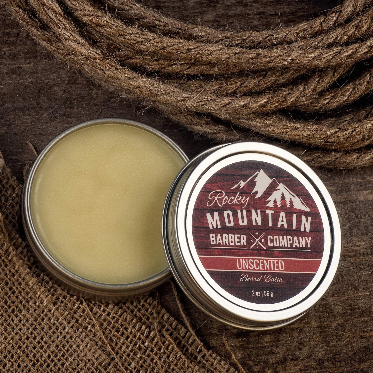 Rocky Mountain Barber Company Beard Balm - Classic Unscented - 100% Natural - Premium Wax Blend with Nutrient Rich Bees Wax, Jojoba, Coconut Oil Beauty & Personal Care Rocky Mountain Barber Company