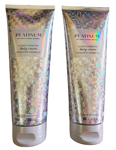 Bath & Body Works Platinum Ultimate Hydration Body Cream 8 Ounces Pack of 2 Beauty & Personal Care Bath & Body Works
