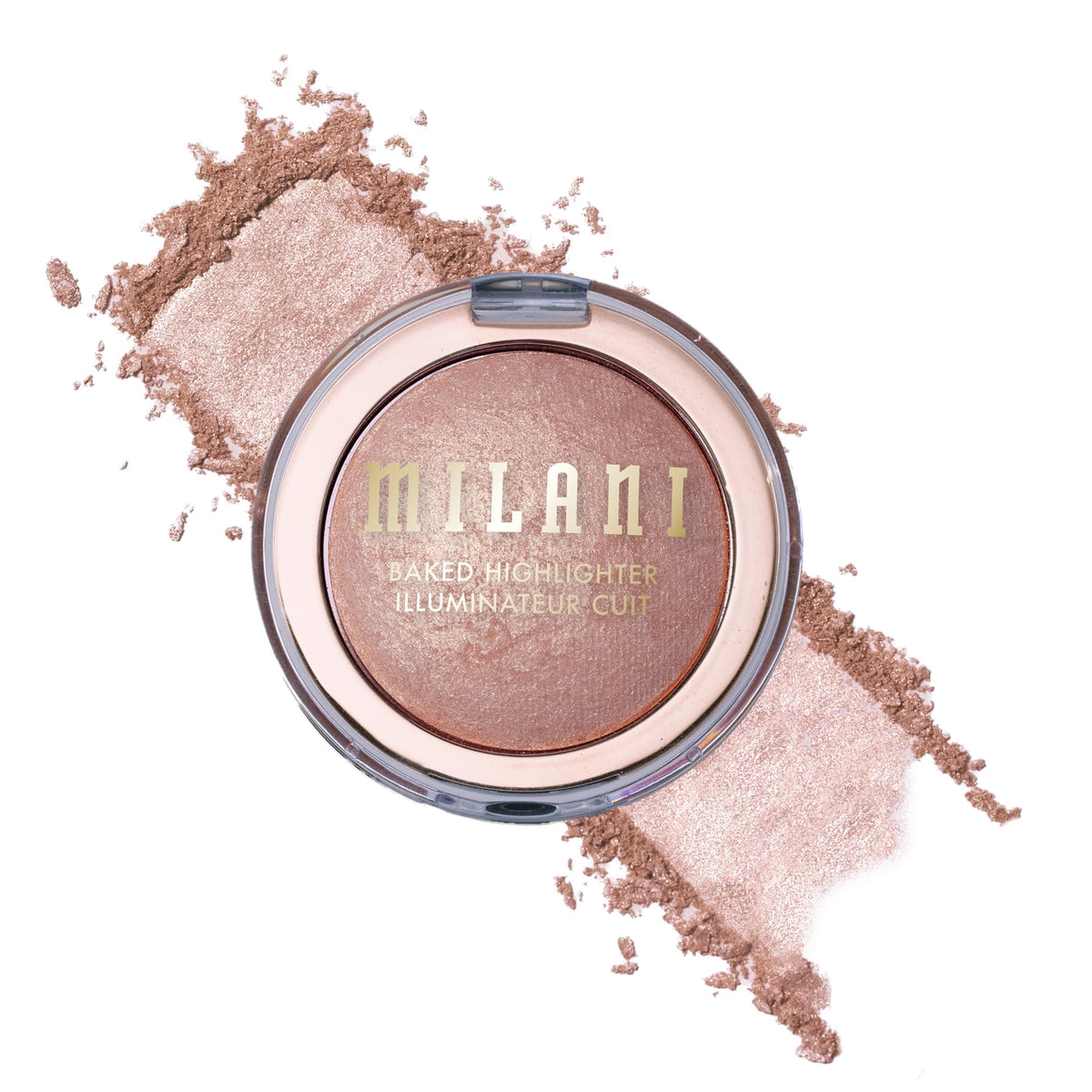 Milani Baked Highlighter, Highlight Powder for Cheeks - Rosa Italiana