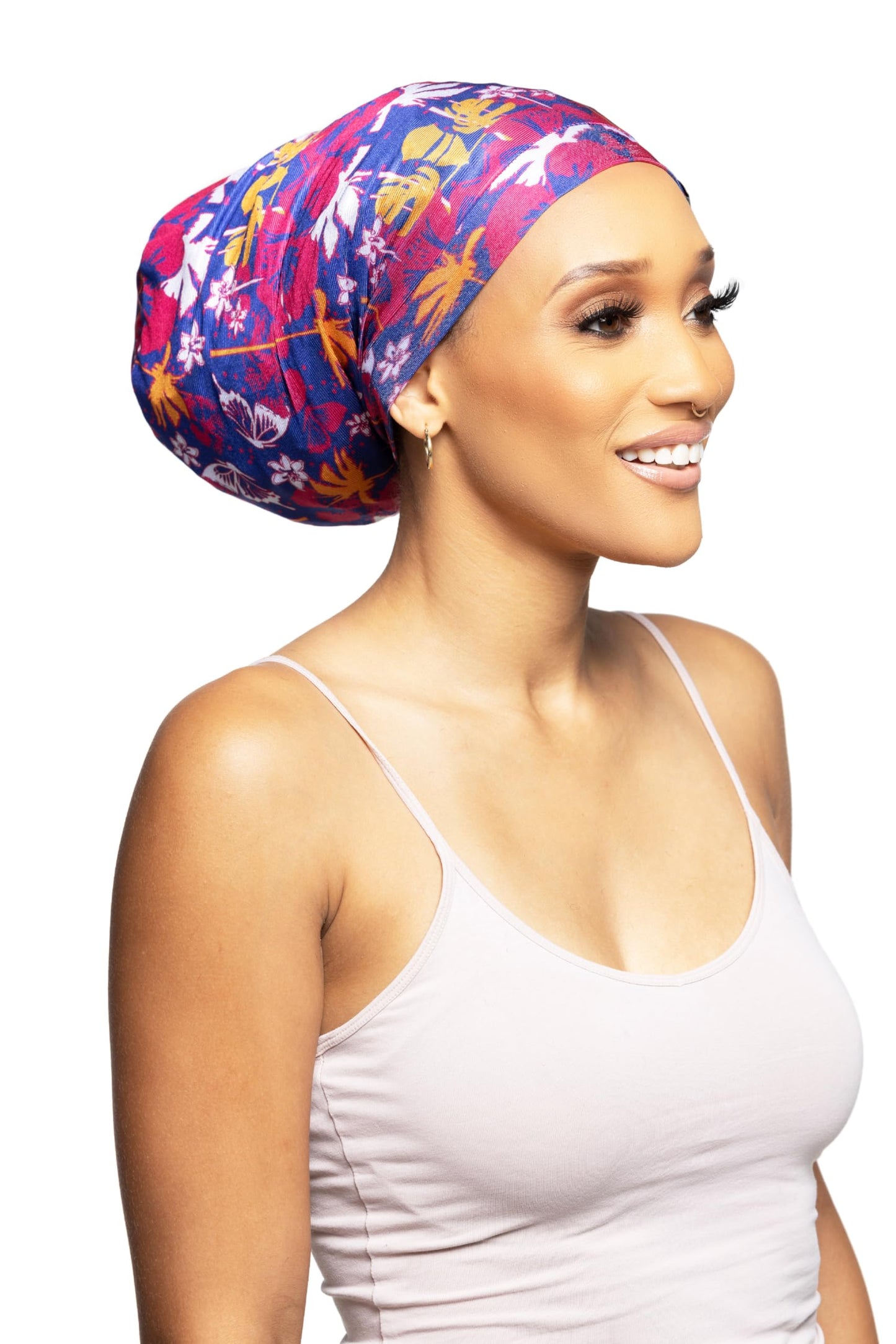 Fairy Black Mother Dreadlocks Satin Locs Bonnet Cap for Men and Women(Roseblue, large) Beauty and Personal Care My Fairy Black Mother