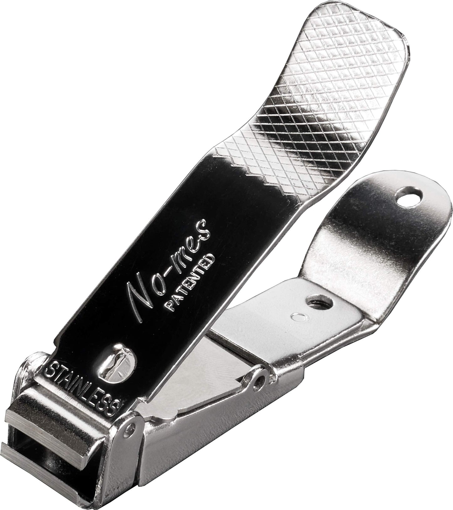 No-mes Toenail Clipper, Catches Clippings, Patented Ergonomic Grip, Built-in Nail File, Made in USA Beauty & Personal Care No-mes